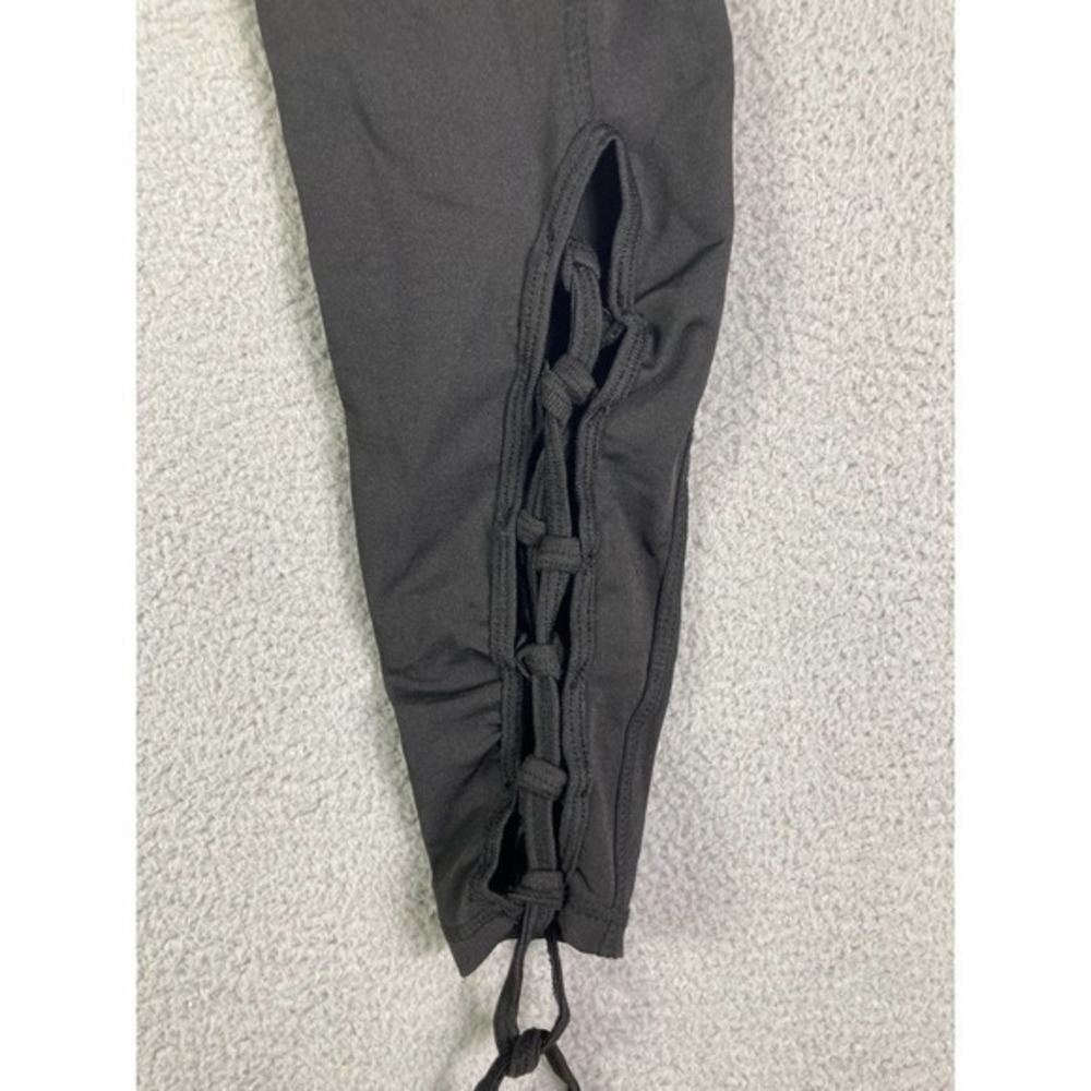 Leggings Pants Women Yoga Solid Size 28 - 34 Waist Medium Black New NWT Athletic - Picture 8 of 11